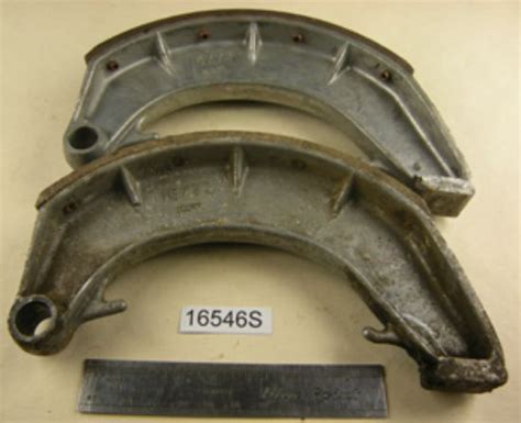 Norton Owners Club Brake Shoe Front Pair 8in Single Leading Shoe