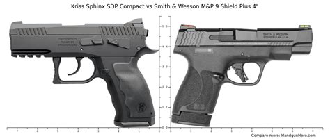 Kriss Sphinx Sdp Compact Vs Smith Wesson M P Shield Plus Size