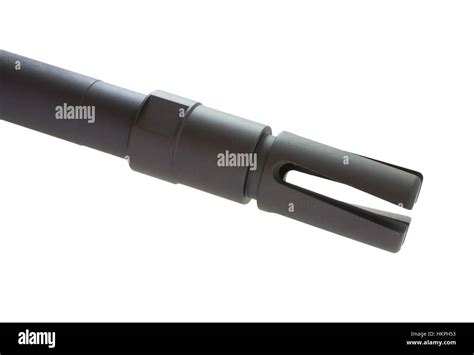 Flash Hider That Is On The End Of An Ar Style Rifle Stock Photo Alamy