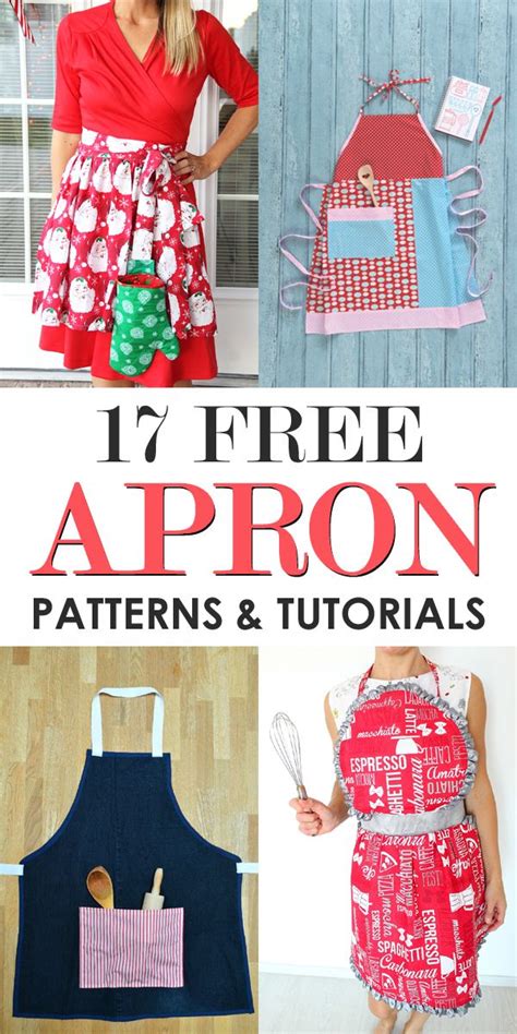 17 Free Apron Patterns And Tutorials Beginner Sewing Projects Easy