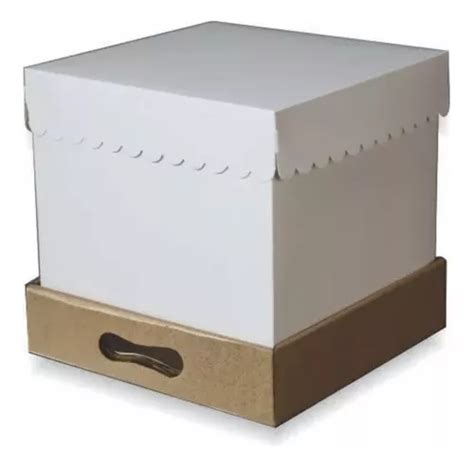 Caja Para Tortas Altas Dripcakes 30x30x25 Pack X 5 Un