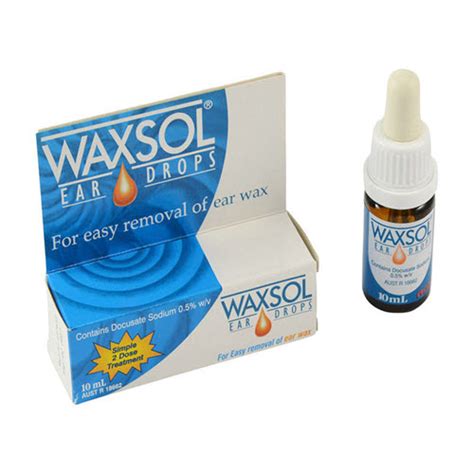 Waxsol Ear Drops 10ml Alpha First Aid