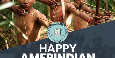 Happy Amerindian Heritage Month – Civil Defence Commission