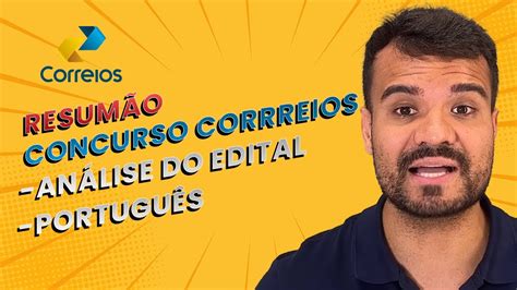 An Lise Do Edital Dos Correios Para Voc Gabaritar Portugu S Youtube