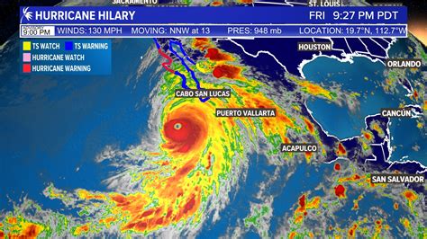 Hurricane Hilary Update Storm Heads To Southern California