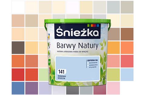 ŚNIEŻKA BARWY NATURY 2 5L FARBA KOLORY WYPRZEDAŻ 7162795272