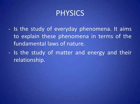 Branches Of Physics Ppt