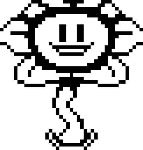 Editing Undertale Flowey Base Free Online Pixel Art Drawing Tool