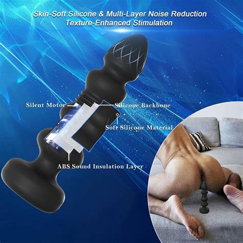 Thrusting Anal Butt Plug Dildo Vibrator Prostate Massager Sex Toys For Men Women EBay