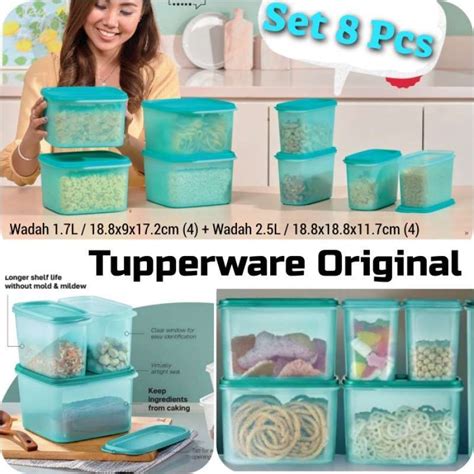 Jual Tupperware Set Lengkap Wadah Bumbu Dapur Toples Snack Kerupuk