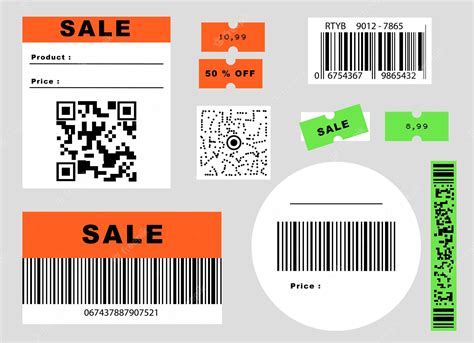 Premium Vector Set Of Bar Codes And Qr Codes