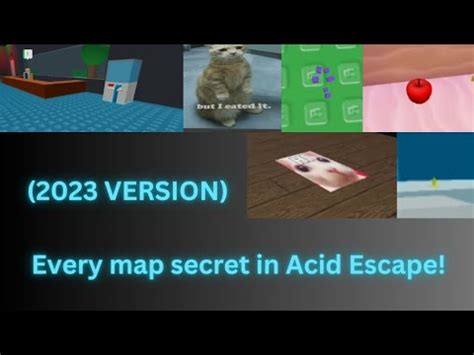 Roblox Every Map Secret In Acid Escape Acid Escape Gameplay