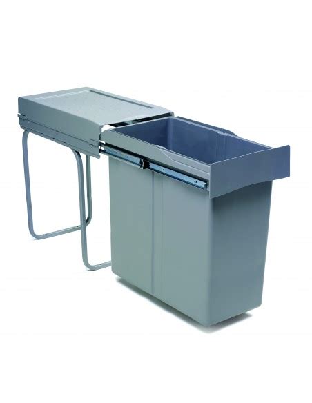 Gollinucci Single Container Kitchen Waste Bin 300mm 40l Pull Out Unit