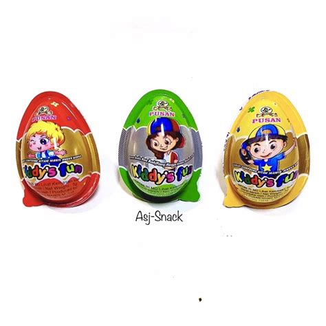 Jual Pusan Kiddysfun Bentuk Telur Permen Aneka Rasa Buah Cokelat