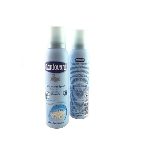 Deodorante Spray Mantovani No Alcool Talco E Fiori 150ml