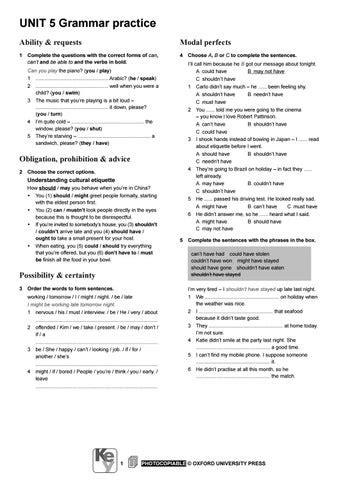 EXTRA PRACTICE UNIT 5 GRAMMAR By Lourdesfigueras Issuu