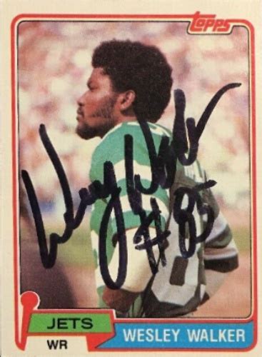 Wesley Walker Autographs and Memorabilia | Sports, Football