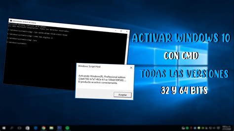 Activar Windows 10 Con Cmd Todas Las Versiones Rapido Y Sencillo