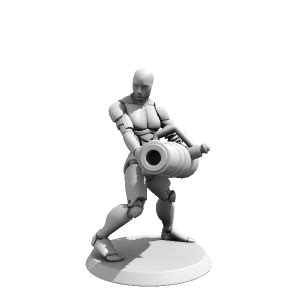 Heavy Weapon Pose Made With Hero Forge