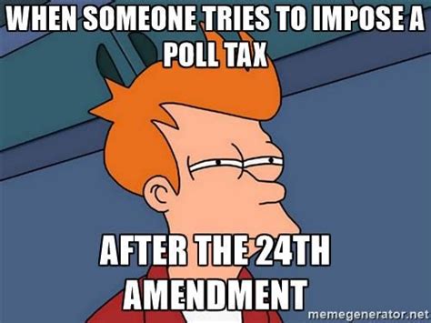 24th Amendment Cartoon Poll Tax