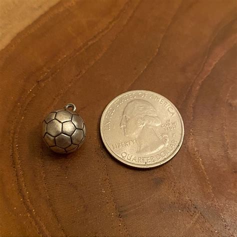 James Avery Soccer Ball Charm Sterling Silver Gem