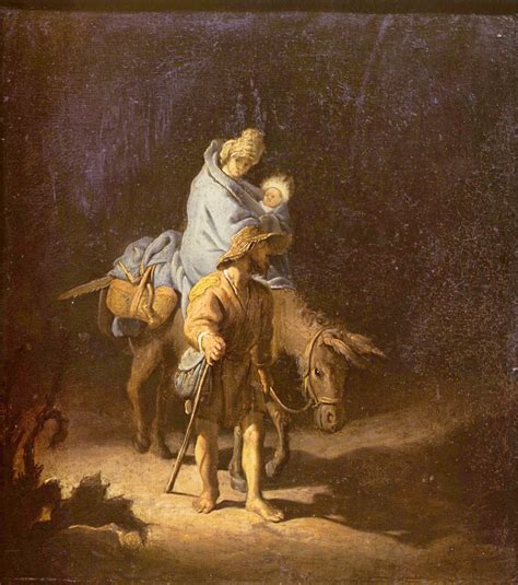 The Flight into Egypt, 1627 - Rembrandt - WikiArt.org