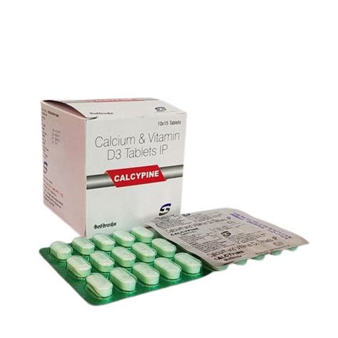 Calcypine Calcium And Vitamin D3 Tablets Ip 10x15 Tablets General