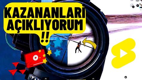 ÇEKİLİŞİ KAZANANLAR ONE MAN SQUAD CLİPS Pubg Mobile YouTube