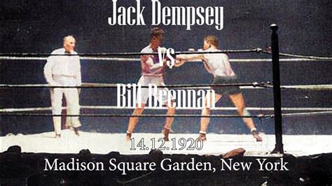 Jack Dempsey Vs Bill Brennan II In HD Colorized 14 12 1920 Extended