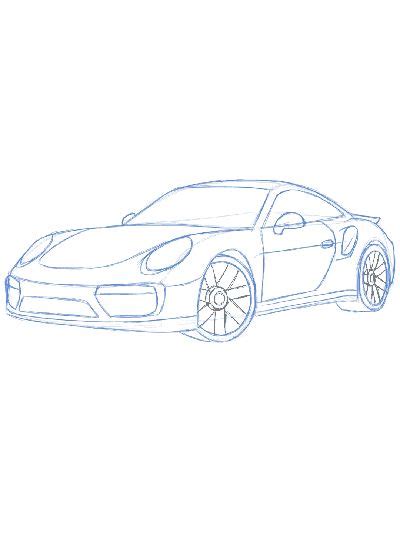 How To Draw Porsche Art Craft