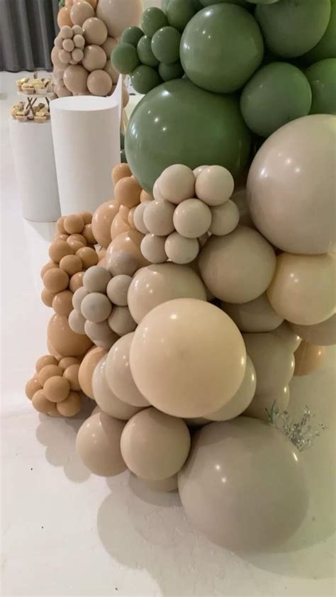 Gender Real Idea With Natural Colours Nude And Green With Month Theme Backdrop Baby Shower