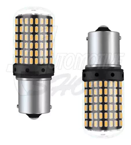 Lâmpada 1157 Dois Polos 144 Leds Smd Super Branco 360o Un MercadoLivre