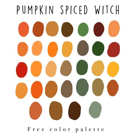 The Pumpkin Spiced Witch Color Palette