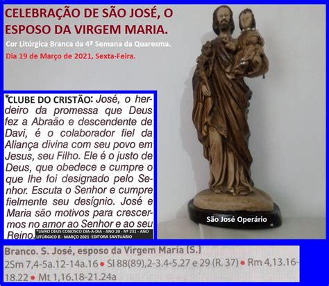 BLOG DATAMARCOS CELEBRAÇÃO DE SÃO JOSÉ O ESPOSO DA VIRGEM MARIA