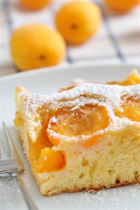 Österreichische Verführung Aprikosen Marzipan Kuchen Aprikosen