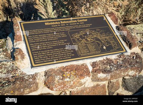 Minidoka National Historic Site In Idaho Stock Photo Alamy