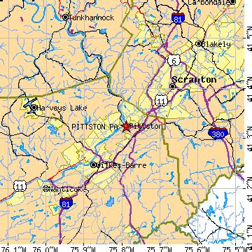 Pittston, Pennsylvania (PA) ~ population data, races, housing & economy