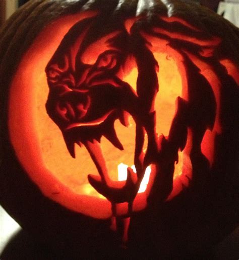 my werewolf pumpkin by sioSIN on DeviantArt