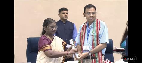 National Award For Prof Suman Chakraborty On Teachers Day The