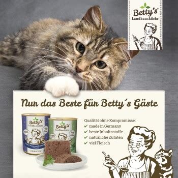 Betty s Landhausküche Huhn mit Kalb Borretschöl 6 x 200g für Katze