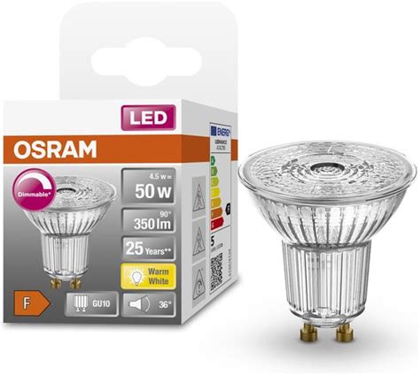 Osram Superstar Led Gu10 Spot 4 5w 350lm 927 Zeer Warm Wit Dimbaar