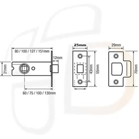 Imperial G Heavy Sprung Tubular Mortice Latch