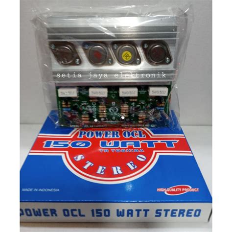 Jual Kit Power Amplifier Ocl X Wat Setereo Jengkol Shopee Indonesia