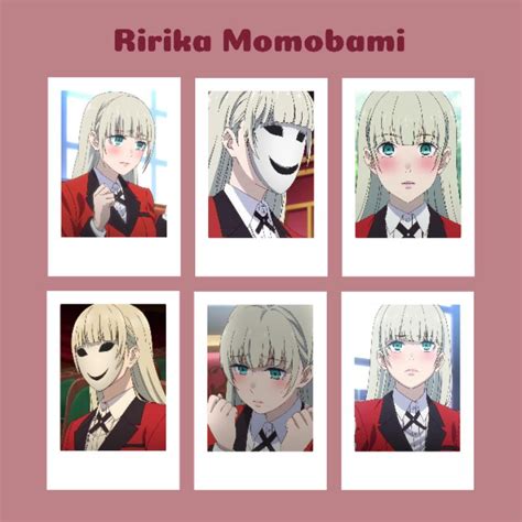 Polaroid Anime Kakegurui Yumeko Jabami Mary Saotome Kirari Ririka