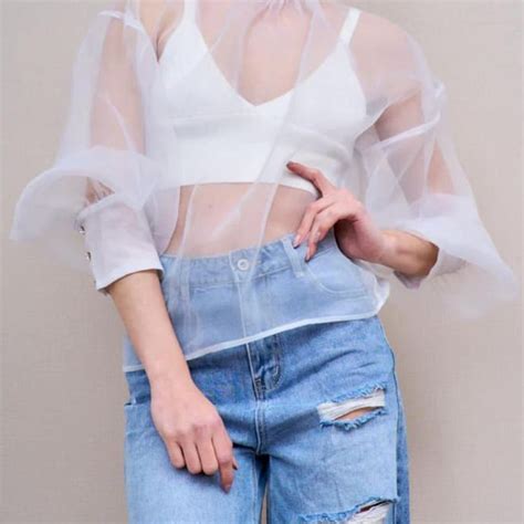 Silk Organza Blouse Etsy