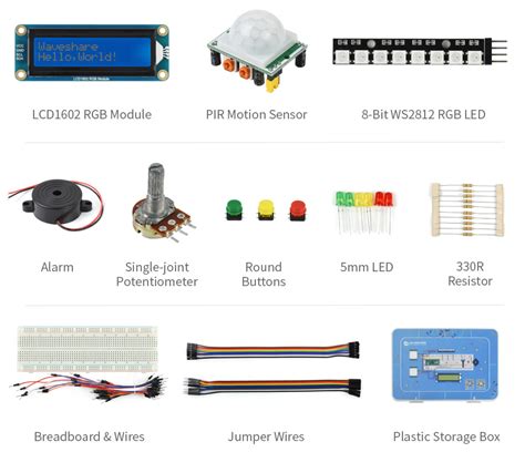 Waveshare 19693 Raspberry Pi Pico Basic Kit 32 90 Welectron