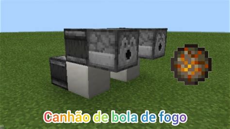 Como Fazer Um Canh O De Bola De Fogo No Minecraft Youtube