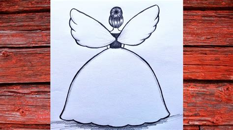 How To Draw A Girl Angel Step By Step Drawing For Beginners Youtube