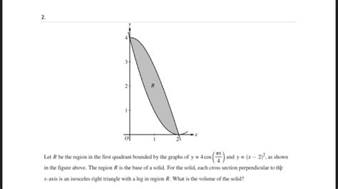 Solved Let R Be The Region In The First Quadrant Bounded By