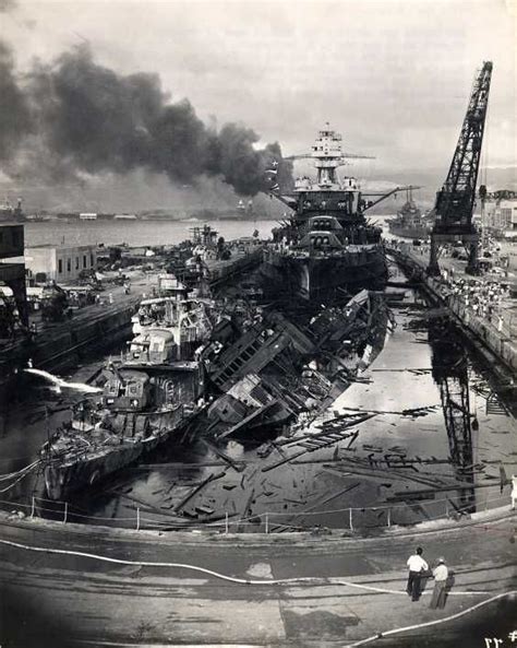 Dry Dock Pearl Harbor Ataque De Pearl Harbor Fotos Históricas